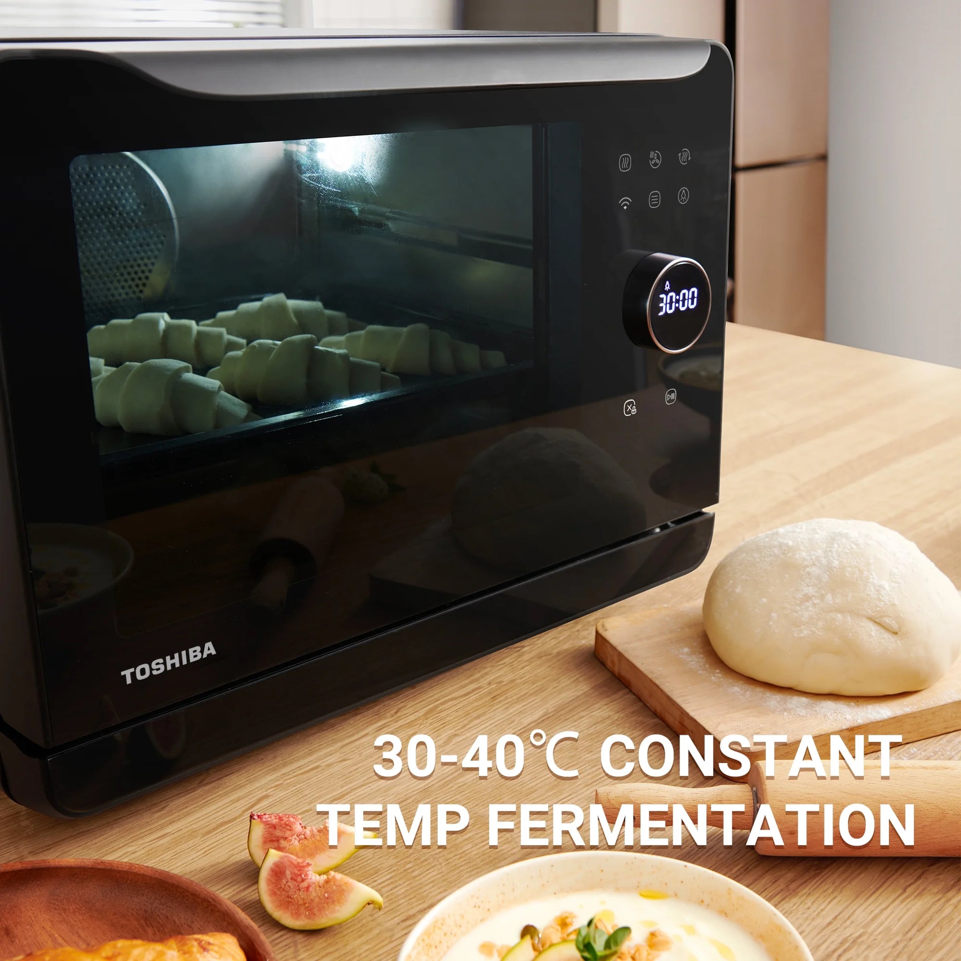 7-IN-1 Compact Steam Oven Combi Oven Countertop Slow Cook Smart APP Control 20 L
