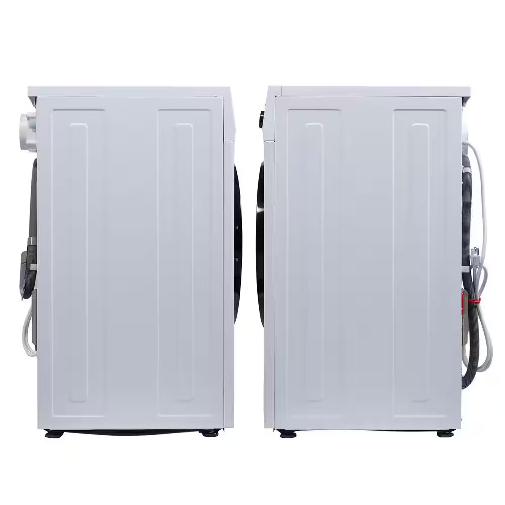 1.62 Cu.Ft. Pet Compact 110V Vented/Ventless 15 Lbs Sani Washer Dryer Combo 1400 RPM in White