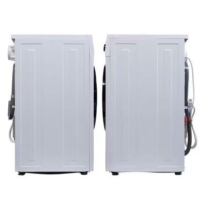 1.62 Cu.Ft. Pet Compact 110V Vented/Ventless 15 Lbs Sani Washer Dryer Combo 1400 RPM in White