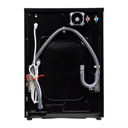 1.62 Cu.Ft. Pet Compact 110V Vented/Ventless 15 Lbs Sani Washer Dryer Combo 1400 RPM in Black