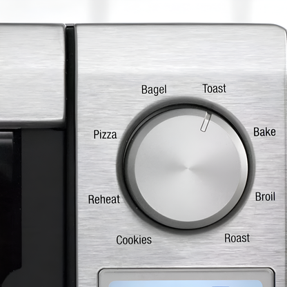Breville 1800W Mini Smart Toaster Oven Stainless Steel BOV450XL: Countertop, 4-Slice, Dual Rack, Auto Shut-Off