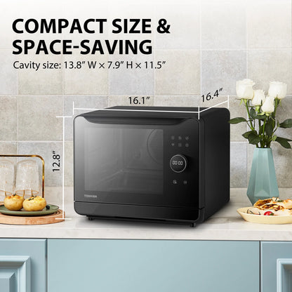 7-IN-1 Compact Steam Oven Combi Oven Countertop Slow Cook Smart APP Control 20 L
