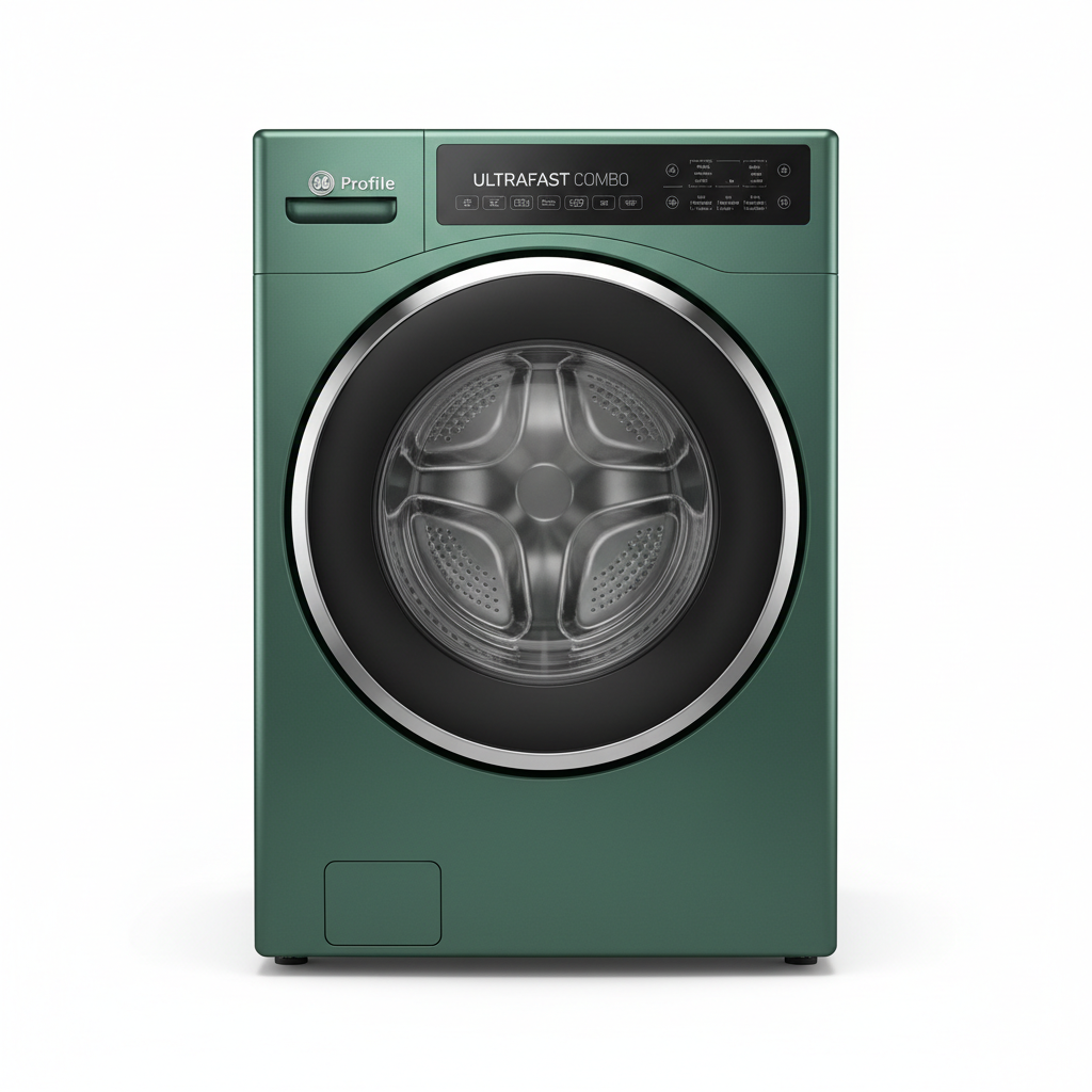 Profile Ultrafast Combo 4.8-Cu Ft Ventless All-In-One Washer Dryer Combo ( Sapphire Blue )