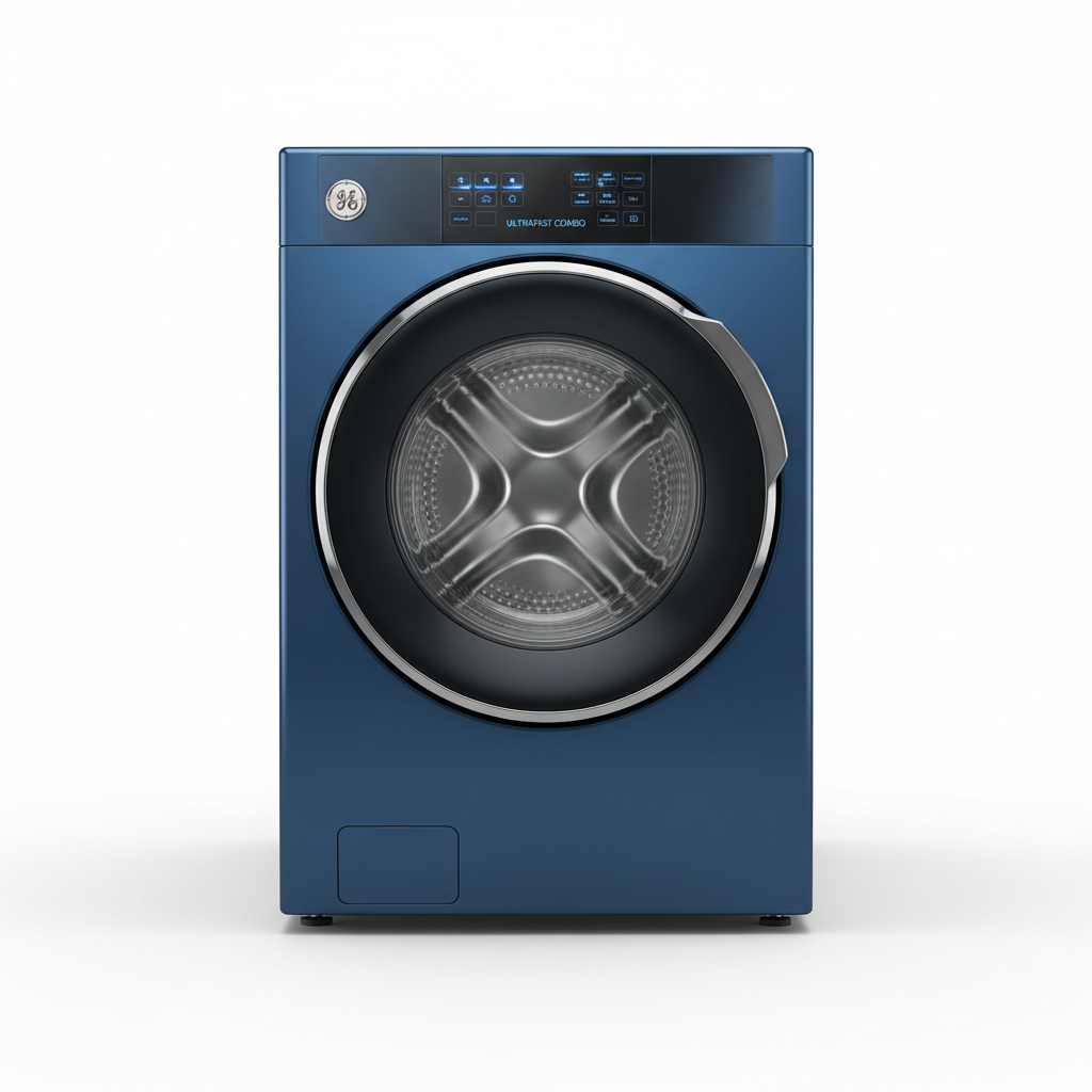 Profile Ultrafast Combo 4.8-Cu Ft Ventless All-In-One Washer Dryer Combo ( Sapphire Blue )