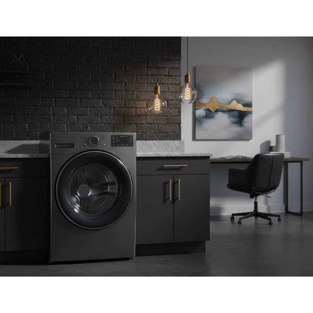 Profile Ultrafast Combo 4.8-Cu Ft Ventless All-In-One Washer Dryer Combo ( Sapphire Blue )